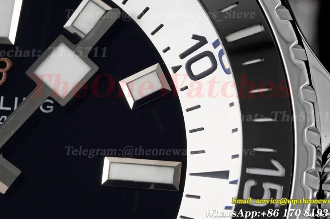 Bezel RU SS A2824 Black Superocean 42mm on Black BLSF 0610